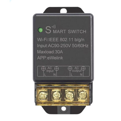 Ewelink WiFi Smart Switch 30A High Power Controller Motor Relay Module Timer Scheduling App & Voice Control with Alexa Google