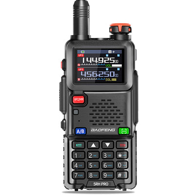 LinkMejor UV-5RH PRO 10W GPS Multi Band AM FM Walkie Talkie Bluetooth Frequency Writing Function 640 Channels Wireless Copy Frequency Type-C Ham Two-way Radio