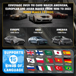 LinkMejor Anyscan A30M OBD2 Scanner Diagnostic Tools bluetooth Enhanced With Andriods/IOS 26+ Reset Service Car Code Reader CANFD Protocol Lifetime Free Update