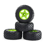 4PCS D232 Upgraded Off-Road Tires Wheels for 1/8 1/10 Short Course Truck RC Cars Vehicles Models Parts Accessories