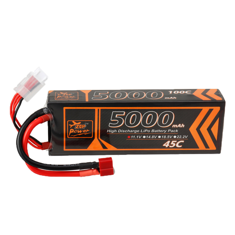 LinkMejor 11.1V 5000mAh 45C 3S LiPo Battery T Deans Plug for FPV Racing Drone