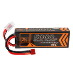 LinkMejor 11.1V 5000mAh 45C 3S LiPo Battery T Deans Plug for FPV Racing Drone