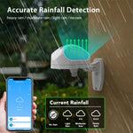 WKD-CS011 Tuya WiFi Smart Rain Sensor Outdoor IP66 Waterproof Rain Detector Wireless Real-Time Rain Detection Remote Monitor