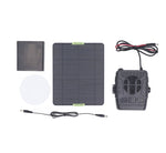 10W Solar Heater Monocrystalline 220x180mm Portable Camping Heater with Dual USB Ports Waterproof DC Head and Battery Box for Outdoor Use