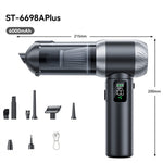 LinkMejor Wireless Portable Handheld Vacuum Cleaner Suction and Blowing 2-in-1 ST-6698APlus 100W Motor 80000RPM Suction Power Type-C Charge
