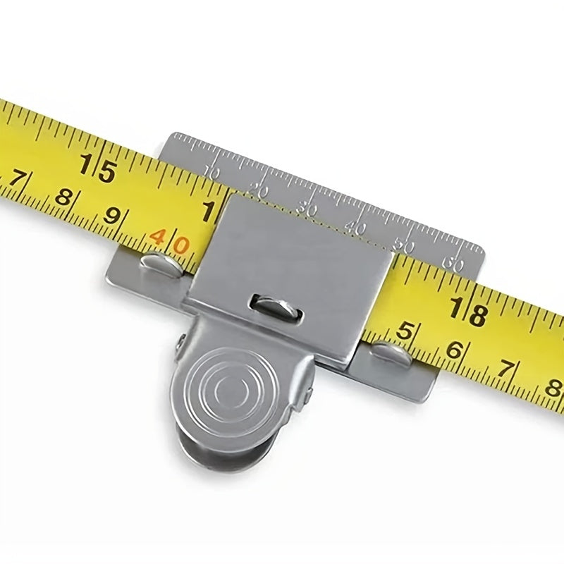 Precision Measuring Tape Clip Metal Ruler Position Clamp for Woodworking Corner Scribing Accurate Measuring Tool Accessory