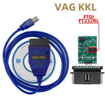LinkMejor 409.1 CH340 FT232RL LinkMejor 409 Car Diagnostic Cable USB OBDII Car Diagnostic Scanner for Volkswagen/Audi