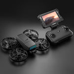 LinkMejor M8 WiFi FPV with Folded 4.3" LCD Screen Controller HD Camera Servo Gimbal Optical Flow Hover Brushless LED Foldable Pocket RC Drone Quadcopter RTF