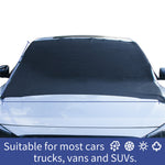 600D Oxford Cloth Car Front Windshield Snow Shield Cover Waterproof Warm Windshield Ice And Snow Cover Thick Snow Cover