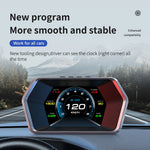 Weiying P17 Car Head Up Display HUD Smart Gauge GPS Beidou Dual Mode Positioning LCD Screen OBD scanner Digital Gauges for Universal Car