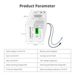 Zemismart WiFi/Zigbe 1 Phrase Real-time Smart Energy Monitor Electric Energy Meter works with Tuya Smart Life App Home Assisstant 110V 240V