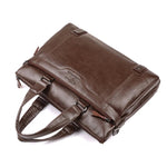 14-inch Men's Hand Bag Large Capacity Business Casual Briefcase Simple Fashionable Sold Laptop Messenger Bag for Work Travel