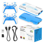 [128G] X10 Pro 10000+ Games TV Game Console 4K UHD Support HD Output 51 Emulators Plug and Play Retro TV Game Stick with 2 Wireless Controllers