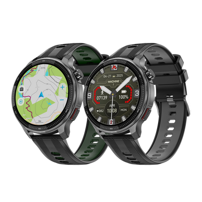 DT NO.I DTG6 1.43inch AMOLED Display GPS Offline Maps ABC Function 3ATM Waterproof bluetooth Call Heart Rate Blood Oxygen Monitor Sleep Monitoring Multi-sport Modes 3ATM Waterproof Smart Watch