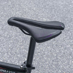 WEST BIKING Hollow Bicycle Saddle Breathable Comfortable PU Waterproof Aerodynamic Anti-slip Concave Point Cushion Shock Absorption Bike Seat for MTB Road Bike