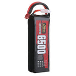 LinkMejor Power 11.1V 6500mAh 60C 3S LiPo Battery T Plug for RC Car