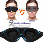 LinkMejor Sleep Eye Cover For Men and Women 3D Contour Cup Sleep Concave Molded Night Sleep Blackout Soft and Comfortable Travel For Yoga Nap