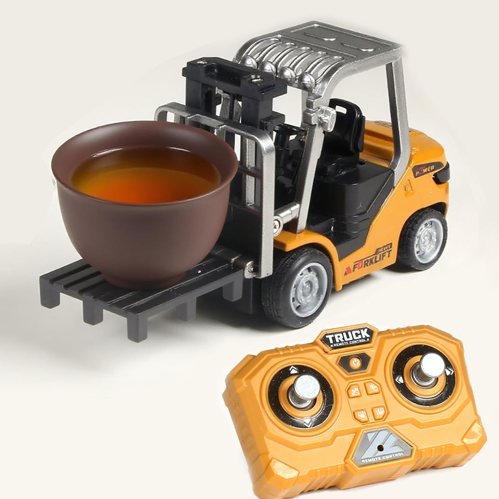 555-99 RTR 1/64 2.4G Mini RC Car Alloy Forklift Support App Remote Controlled Engineering Vehicle Desktop Toys Model Collection Gift For Boys