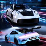 LinkMejor D43-01Q RTR 1/64 2.4G 4WD Mini Drift RC Car Sports Alloy Body Shell LED Light High Speed On-Road Micro Racing Remote Control Vehicles Models Desktop Ornaments Toys