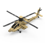 LinkMejor F11-S 1:32 AH-64 Apache Scale 2.4G 6CH GPS Altitude Hold Optical Flow Positioning 5.8G FPV Camera Dual Brushless Motor Flybarless RC Helicopter RTF