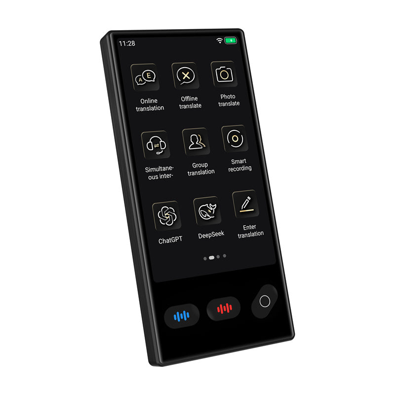 S35 AI Translator 148 Languages 19 Offline Photo Translation Real Time Voice Two Way ChatGPT DeepSeek Portable Travel Translation Device