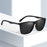Fashion Black Square TAC Polarized Sunglasses UV400 Protection Sun Eyewear Glasses for Outdoor Cycling Driving Travel Fishing