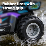 LinkMejor Q243 RTR 2.4G 4WD RC Car Amphibious Waterproof Off-Road Monster Truck 360° Rotation Remote Control Stunt Vehicles Models Toys