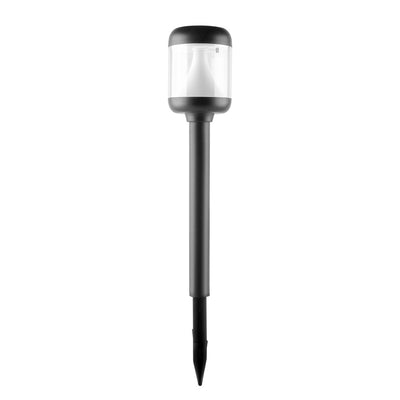 Elfeland 2Pcs LED Solar Lawn Light Warm Light Solar Charging Auto Light Control Waterproof IP65 Energy-Efficient Garden Light for Outdoor Decoration Pathway