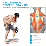 LinkMejor Adjustable Head Neck Training Harness with Chain for Strengthen Neck Chin Muscles Weighted Neck Cap Boxing Resistance Training