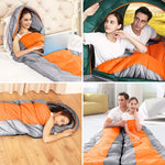 Xmund 2400g Camping Sleeping Bag For -10~20℃ Temperature, Ultralight Waterproof 4 Season Warm Envelope Backpacking Sleeping Bags for Outdoor Traveling Hiking