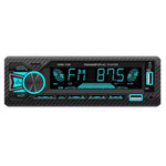 1Din Car Stereo Bluetooth MP3 Player FM Receiver High Power 4 x 60W AUX USB TF Card Hands Free Calling LCD Screen EQ Sound Effects