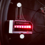 LinkMejor 14 RGB DIY LED Bike Wheel Light Rechargeable Bicycle Warning Lights Waterproof LED Neon Bike Tyre Light for Cycling