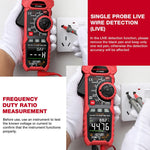 LinkMejor HT208D Digital Clamp Meter AC/DC True-RMS Multimeter Anto-Ranging Tester Current Clamp Digital Ammeter Clamp Meter