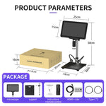 LP101 10.1 Inch Digital Microscope Industrial ,Adjustable Angle Wireless Remote Control Coin Identification Touch Dimming