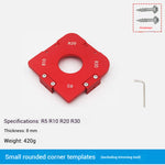 Woodworking Router Round Corner Radius Template Router Table Corner Radius Jig Wooden Board Arc Cutting Auxiliary Tool DIY Template