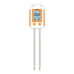 YY-1104 6-In-1 Soil Tester NPK/EC/Moisture/Temperature Dual Probes 90° Rotating LCD 0-1999 mg/kg 0-1999 μS/cm 0-99% RH 0-60°C Auto Power Off ABS Housing