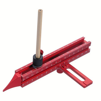 Aluminum Alloy Scribing Tool Precision Contour Gauge 7.1 Inch Adjustable Measurement for Woodworking Edge Alignment Seamless Shape Replication