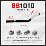 Deburring Tool with 10 BS1010/BS1018 Steel Swivel Blades Works on Metal Resin PVC Pipes Copper Plastic and 3D Printed Edges Plumbing & 3D Printing Burr Removal Reamer Tool