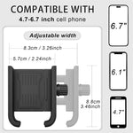 LinkMejor Phone Holder 4.7"-7.2" Adjustable Phone Clip Stand Shockproof Portable Bike Holder Phone Bracket for Bicycle Electric Scooter Motorcycle