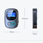 2-in-1 Bluetooth Adapter Receiver Transmitter with HD Display Audio Adapter Bluetooth 5.3 Receiver For Car With LED Display Aux Bluetooth