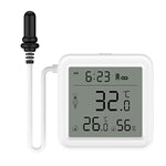 TH01 TH08 Tuya WiFi Temperature Humidity Meter with External Probe Sensor Digital LCD Screen Thermometer for Fish Tank Freezer