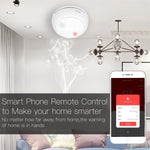 LinkMejor Tuya ZigBe Smart Wireless Smoke Detector Fire 85dB Sound Alarm Siren Sensor Smart Safety Protection Home Kitchen Fire App Alert