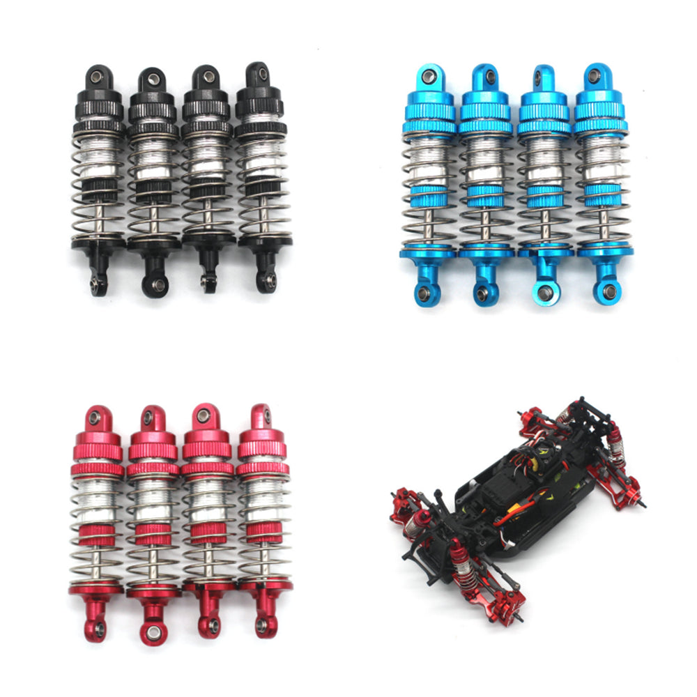 4PCS Upgraded Metal Parts Oil Filled Shock Absorbers Dampers for 1/14 ZD Racing MT16 Rlaarlo JIUSI MT14R PT14R RC Cars Vehicles Models Spare Accessories