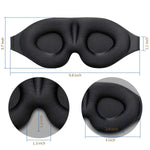 LinkMejor Sleep Eye Cover For Men and Women 3D Contour Cup Sleep Concave Molded Night Sleep Blackout Soft and Comfortable Travel For Yoga Nap