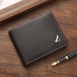 Men Short Wallet Business Casual Soft Leather Wallet Classic Retro Horizontal Wallet Large Capacity Fashion Purse With Card Slot