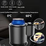 2 In 1 Car Cooling Heating Cup Smart Quick Hot Cold Cup Portable Car Cold Water Cup Holder Car Refrigerator  Beverage Holder