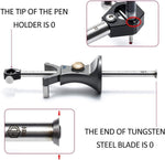 LinkMejor Woodworking Arc Scriber Adjustable Precision Linear Arc Scriber Parallel Line Drawing Tool