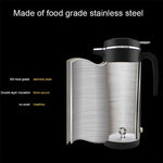 IPRee 12V/24V Car Truck 1200ml Water Heater Portable Hot Water Kettle Auto Shut-Off Fast Boiling for Travel Home