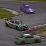Turbo Racing C65 RTR 1/76 2.4G RWD Mini Drift RC Car Built In Gyro Chip Program Metal Counterweights CT04 Chassis Micro Sports Truck LED Lights Full Proportional Vehicles Model Kids Children Toys