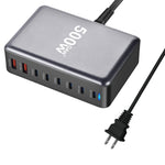 [GaN Tech]LinkMejor YMX-500W 500W 8-Port USB PD Charger 2USB-A+6USB-C PD QC Fast Charging Desktop Charging Station EU Plug US Plug for iPhone 16 16 Pro 15 14 13 Pro Max for Huawei Mate XT for Xiaomi 15pro for Samsung Galaxy Z Flip6